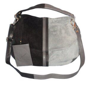 Bruno Rossi Suede Leather Handbag/Shoulder Bag